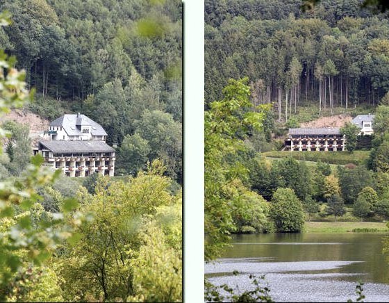 Aussenansicht über den See, © Hotel Berghof