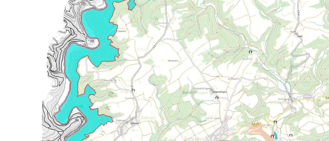 NSG Mittleres Ourtal, © LANIS / GeoBasis-DE / LVermGeoRP