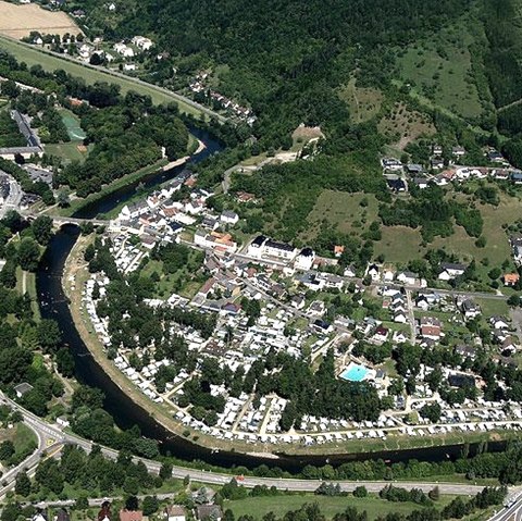 Luftbild Camping Echternacherbrück, © Campingpark Echternacherbrück