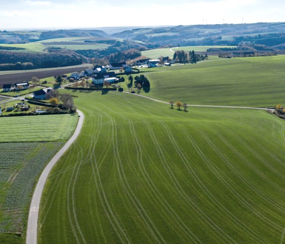 Komfort-Weg Ammeldingen Vogelperspektive, © Naturpark Südeifel/Philipp Köhler