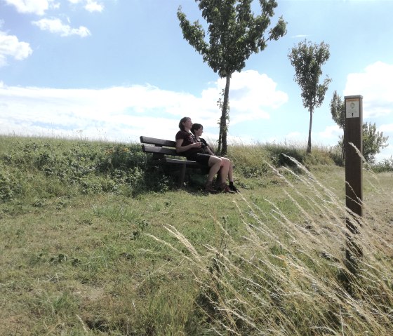 Ruhebank zum Verweilen und den Ausblick genießen, © Tourist-Information Bitburger Land