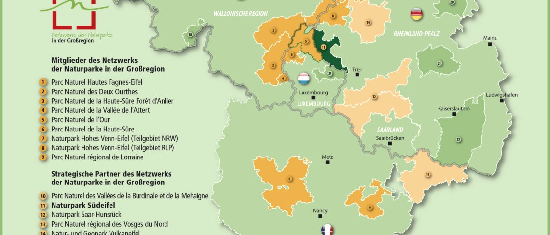 Die Naturparke in der Großregion, © CUBE