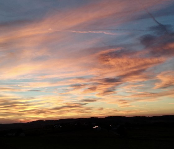 Sonnenuntergang, tolle Aussicht