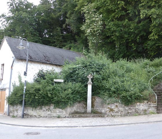 Start- und Zielpunkt der Rundwanderung in der Römerstraße, Minden, © Elke Wagner, Felsenland Südeifel Tourismus GmbH