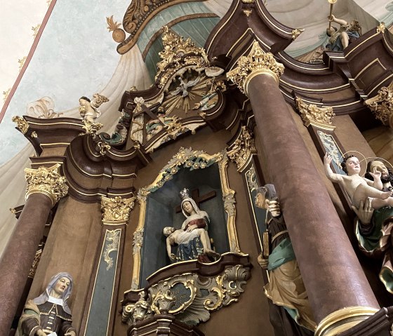 Innenansicht Wallfahrtskirche Weidingen, © Felsenland Südeifel Tourismus GmbH, AC Krebs