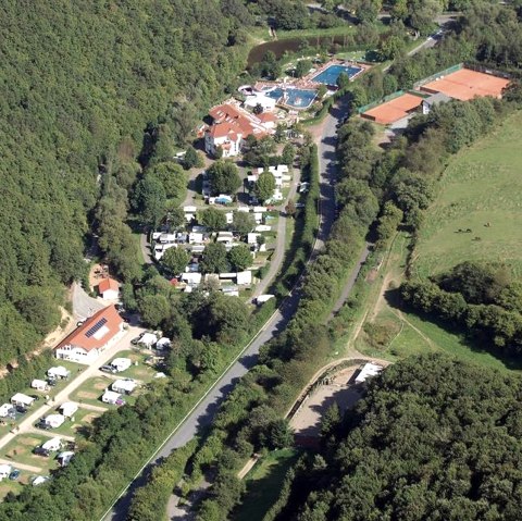 Luftaufnahme Camping In der Enz, © Felsenland Südeifel Tourismus