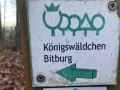 Markierung des Waldlehrpfades im Königswäldchen, © TI Bitburger Land