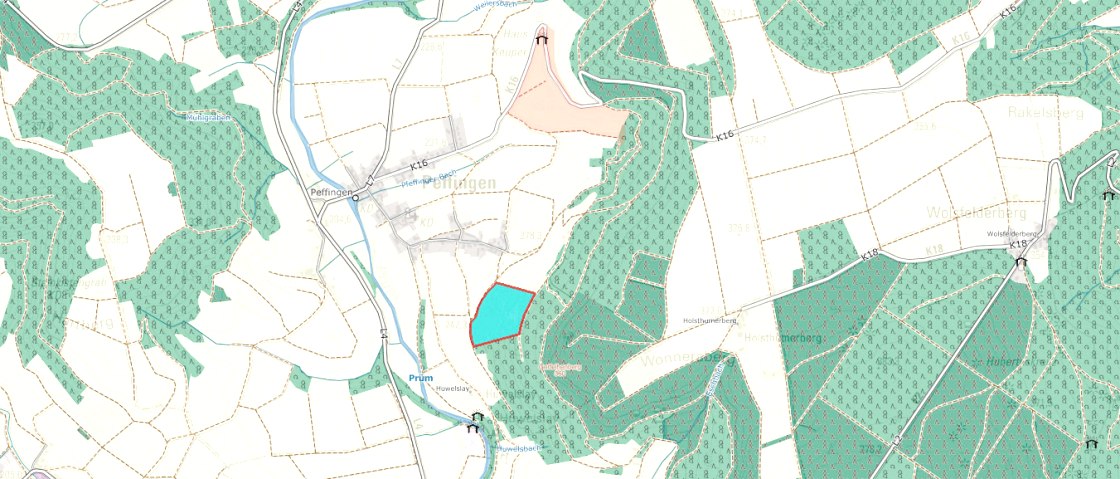 NSG Obig den Scharren bei Peffingen, © LANIS / GeoBasis-DE / LVermGeoRP