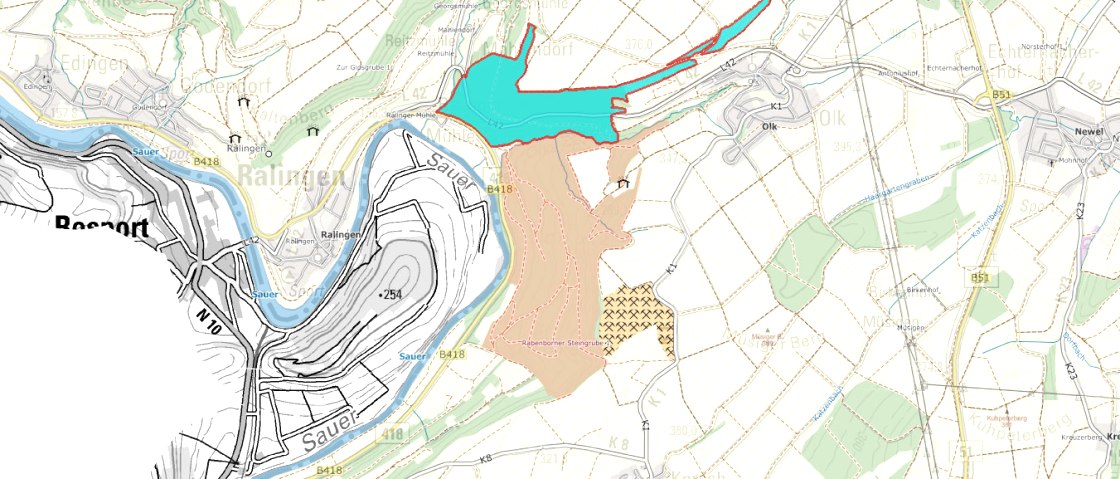 NSG Ralinger Röder, © LANIS / GeoBasis-DE / LVermGeoRP