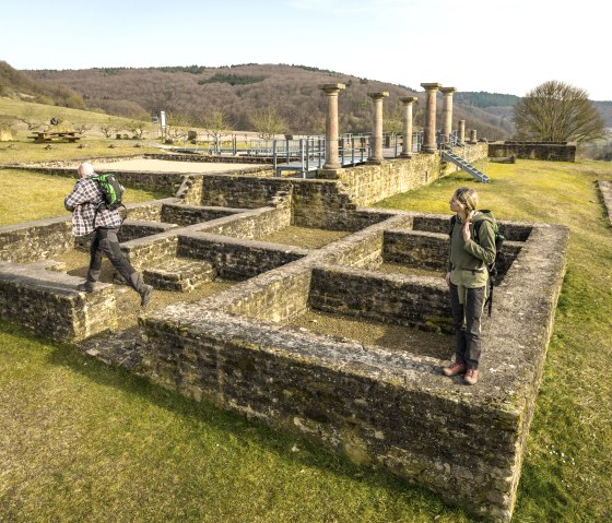 Auf den Spuren der Römer an der römischen Villa Holsthum, © Eifel Tourismus GmbH, D. Ketz