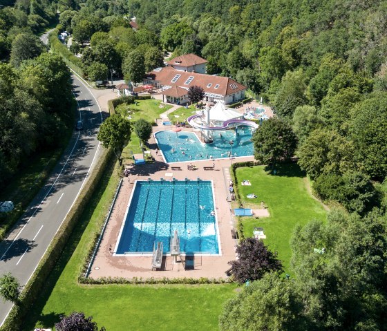 AuqaFun Luftaufnahme, © Camping In der Enz, Neuerrburg