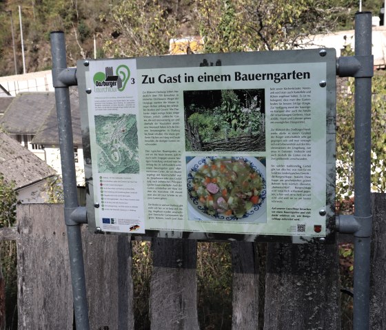 Tafel Audiotour - Bauerngarten, © Tourist-Information Islek