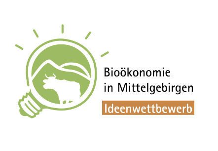 Logo „Modellbetriebe Bioökonomie“ Mittelgebirge, © DVL