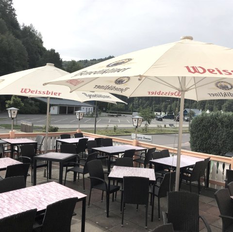 Terrasse - Pizzeria Romana, © Tourist-Information Bitburger Land