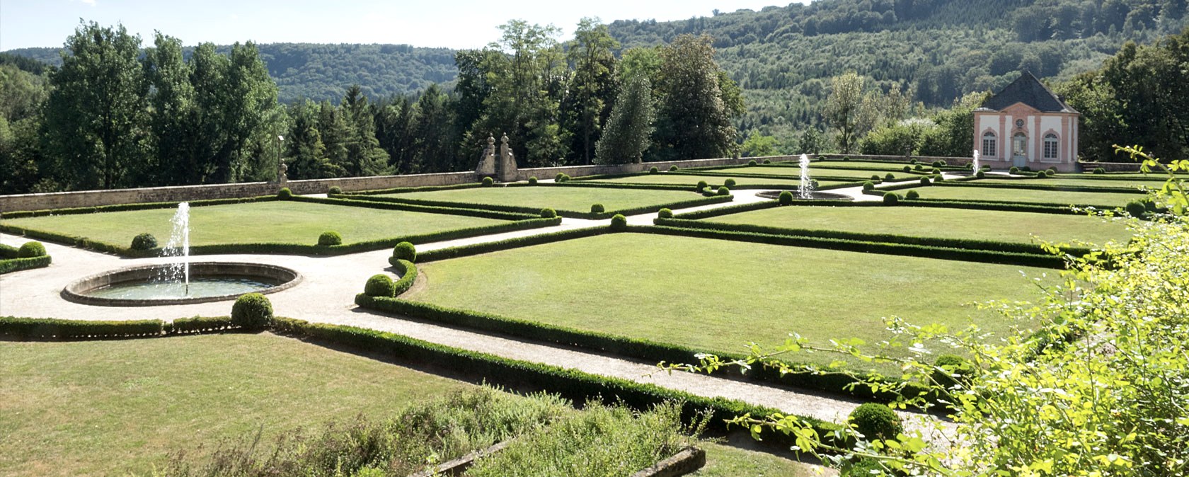 Französischer Garten, Schloß Weilerbach, © V. Teuschler